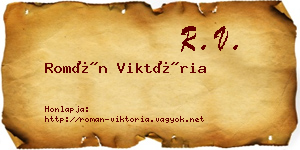 Román Viktória névjegykártya